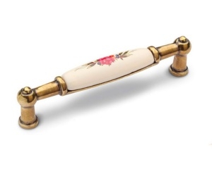 Ручка меблева DC DP 216/96 G4 бронза стара/MLK6 троянда червона (DP 21/96 G4/06M) (SL) Ручка меблева DC DP 216/96 G4 бронза стара/MLK6 троянда червона (DP 21/96 G4/06M) (SL)